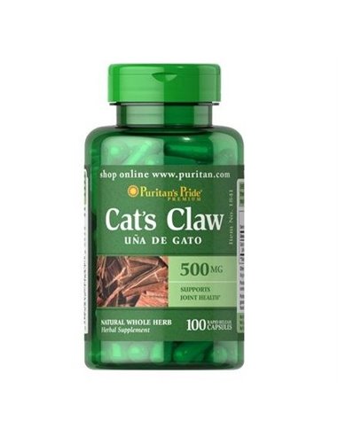 Uña de gato (Puritan's Pride), 500 mg, 100 cápsulas