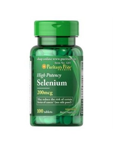 El selenio 200 mg, 100 cápsulas