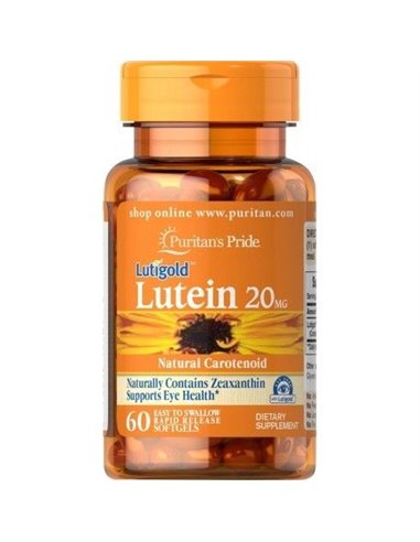 Luteína 20 mg, 60 cápsulas