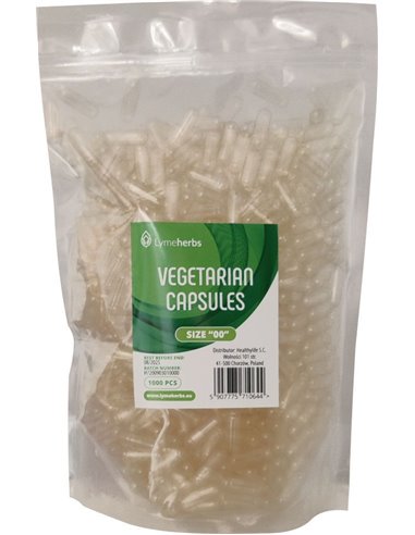 Cápsulas vegetarianas tamaño "00" 1000 piezas