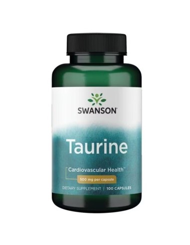 La taurina 500 mg, 100 cápsulas