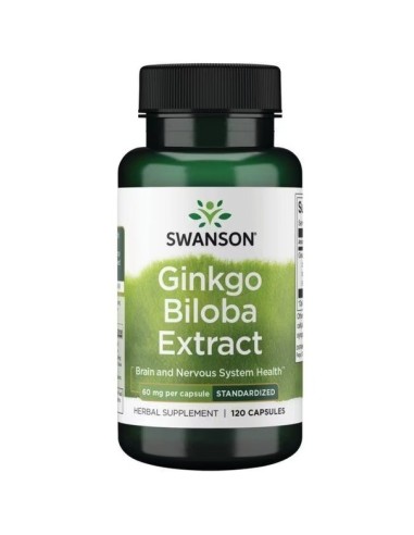 Extracto de Ginkgo Biloba 60 mg 120 cápsulas