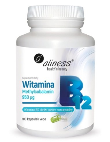 Vitamina B12 Metilcobalamina 950 µg, 100 cápsulas